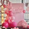 Butterfly-Themed Balloon Decorations for 18th Birthday Celebration Backdrop
