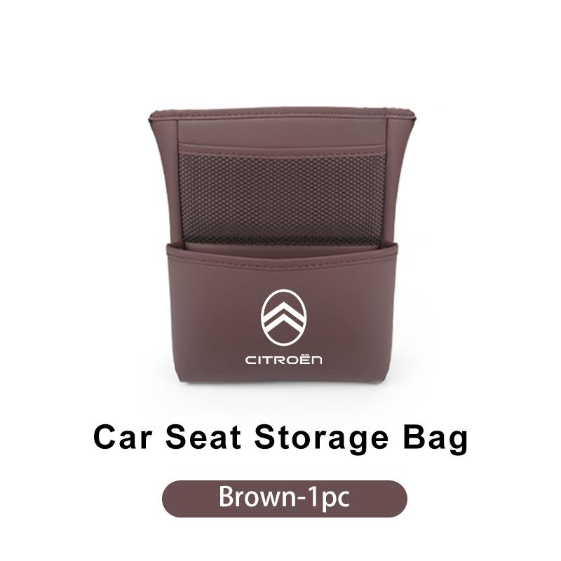 Car Seat Back Storage Bag Phone Pocket Cup Holder Auto Accessories For Citroen C4 C3 C5 C1 C2 VTS Berlingo Celysee Xsara Picasso