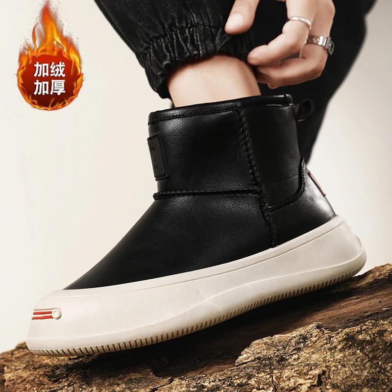 Модные повседневные кроссовки зимняя спортивная обувь для мужчин повседневная обувь ботильоны высокие сапоги мокасины спортивная обувь на платформе ткань круглый носок