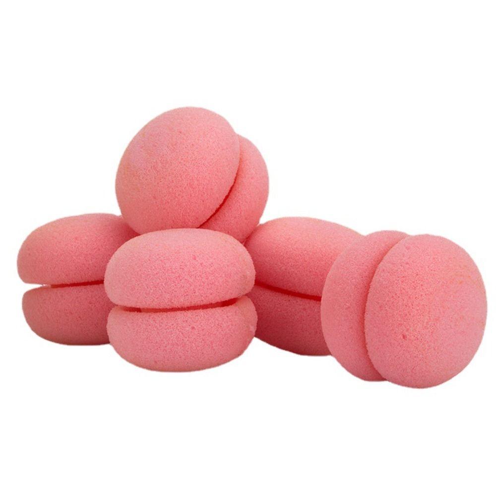 6PCS DIY Sponge Rollers Curlers Bouncy Curling Hair Head Hair Curler Strawberry Curler Long Hairs Hair Styling Tools