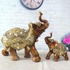 1PC S/L Elegant Elephant Trunk Statue Lucky Wealth Figurine Gift Home Decor 3d Elephant Toy