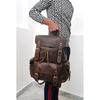 16" Travel Backpack Men Leather Rucksack Personalized Christmas Gift Unisex Rucksack Backpack for Woman Father's Day Gift