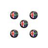 11mm 14mm Aluminium Metal Car Key Emblem Stickers For Alfa Romeo Giulietta GT 159 147 156 Mito Brera Giulia F1 Stelvio VolanteIW8 