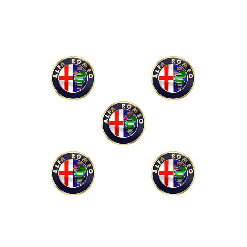 11mm 14mm Aluminium Metal Car Key Emblem Stickers For Alfa Romeo Giulietta GT 159 147 156 Mito Brera Giulia F1 Stelvio VolanteIW8