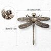 1Pc Metal Light Luxury Shake Hands French Household Items Simplicity Wardrobe Door Butterfly Dragonfly