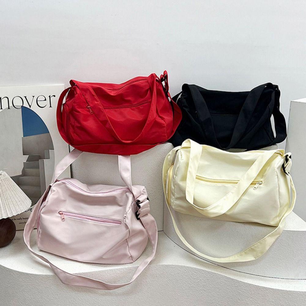 Однотонные Сумки-кроссбоди Сумки-тоут Холщовая Сумка для Спортзала Фитнеса Сумка под Мышку Багажная Сумка Путешествия