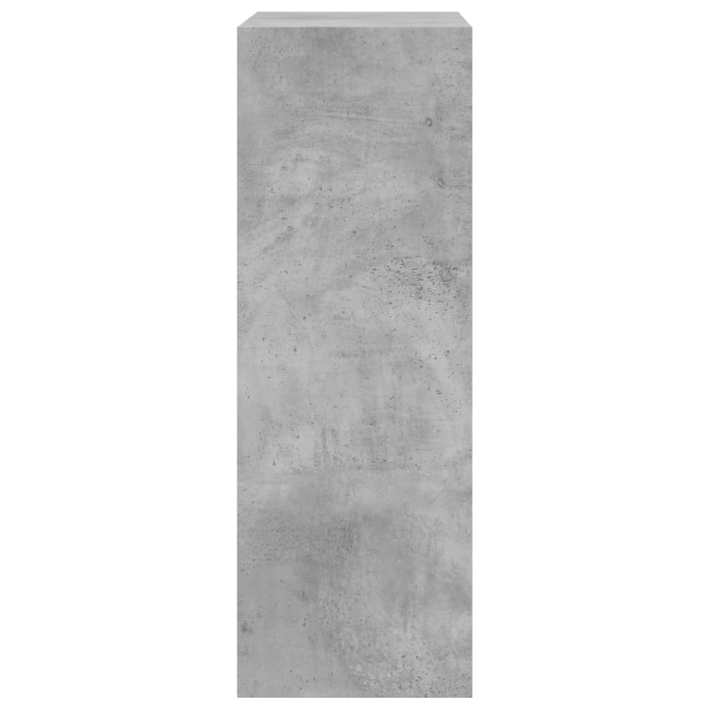 Shoe Cabinet Concrete Grey 60 x 34 x 96.5 cm Particleboard