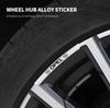 AAHI1 4Pcs Car Wheel Hub Rim Stickers Decals Auto Styling Accessories For Opel Insignia Astra G J F K Vectra C H Corsa C B D Omega