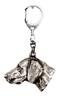 Weimaraner, Grey Ghost - Silver-plated Key Ring with Dog, Handbag Decoration, Backpack Pendant by Art-Dog Brand