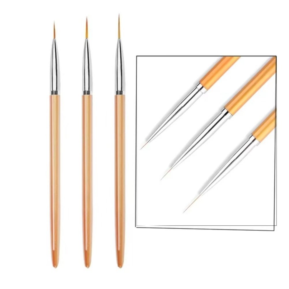 French Stripe Drawing Pen Acrylic UV Gel Brushes DIY Nail Art Liner Brush