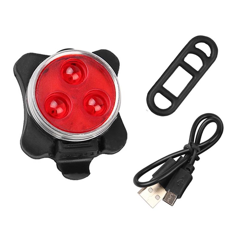 BUCKLOS Bike Front and Rear Light Bicycle LED Lamp Waterproof USB Rechargeable Flashlight for Bicycle Taillights Cycling Lantern 7