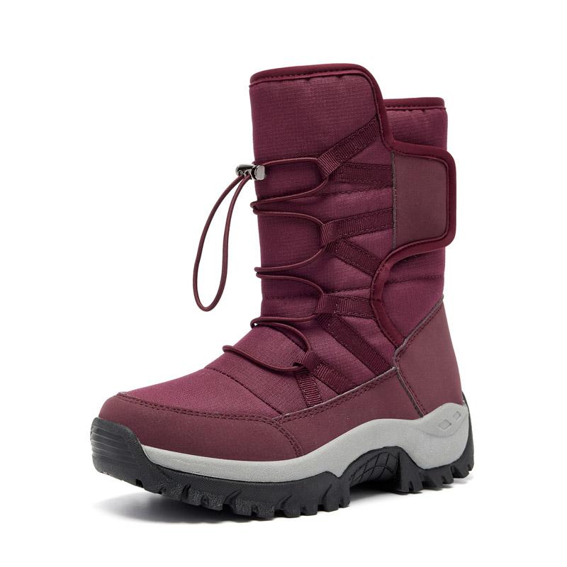 Fashion New Large-size Women's Fashion Casual Snow Boots Thick Soles Plus Velvet Comfortable Wear-resistant Anti-slip Couple Snow Boots