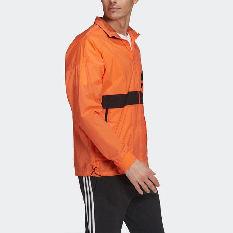 adidas Куртки Мужские Оранжевый Желтый Стойка Умеренный Другое GU1757