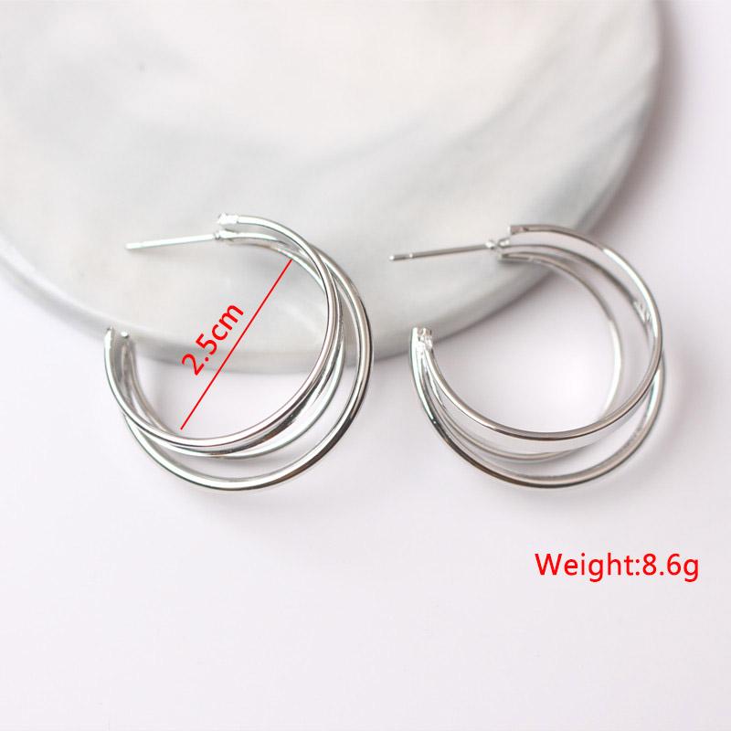 Exaggerated Twist Metal Dangle Earrings for Women Gold Punk Female Hanging Earrings Boho Geometry Ear Jewelry