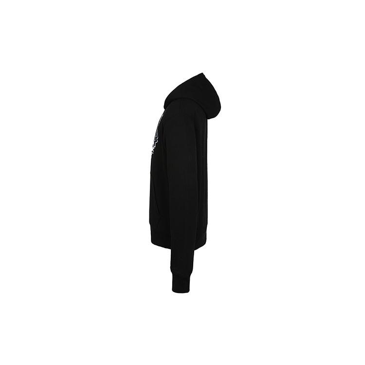 KENZO Classic Tiger Head Sweatshirts Men's Black Hooded Moderate Heavyweight FB55SW3104XA-99