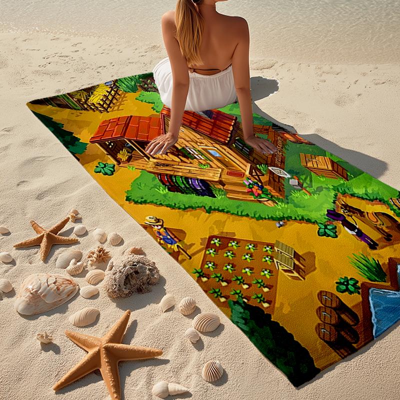 stardew valley Fashion Beach Towel: Ideal for Summer Adventures Soft, absorbent and quick drying suitable for swimming and bathing
