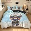 Custom Name,Kakashi Hatake Pattern Bedding Home Decoration Birthday Gift ( 1 duvet cover + 2 pillowcase, without core),fan merchandise.