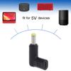 Адаптер питания USB C - DC Type C Female - DC 5.5x2.1mm Male 5V Разъем питания для зарядки 90 градусов для лампы с вентилятором