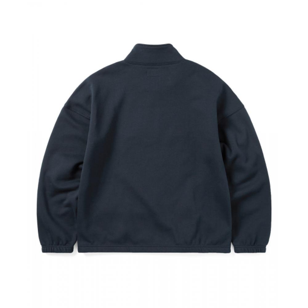 Это никогда не тот Толстовка с застежкой-молнией на половину длины Темно-синяя