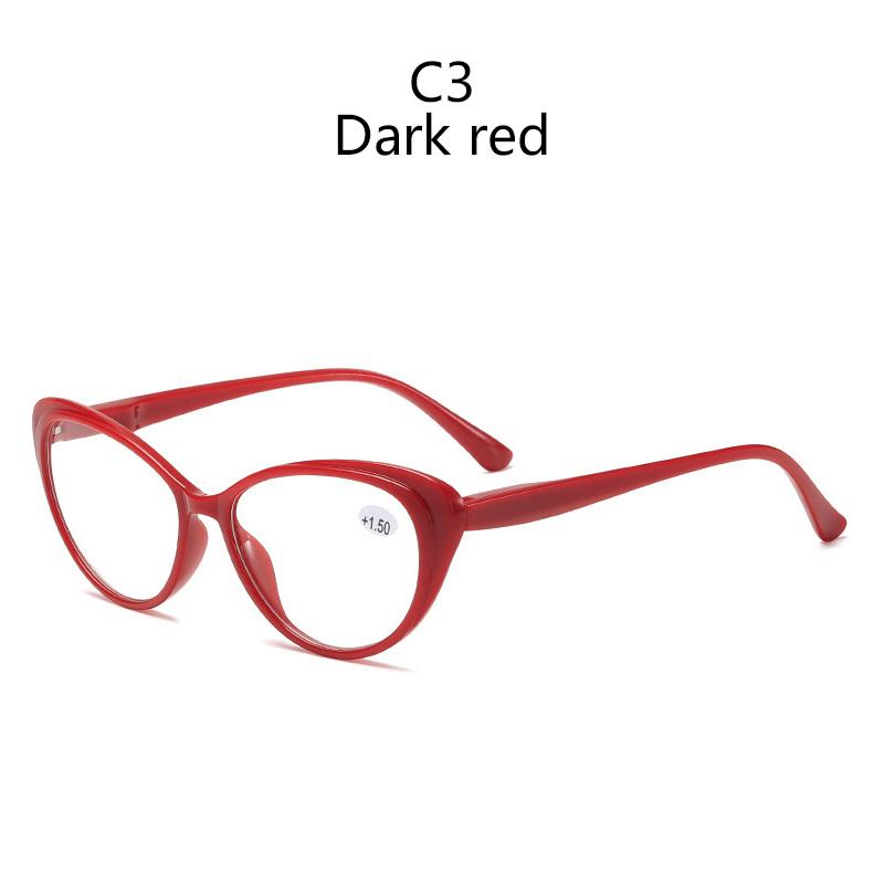 Fashion Cat Eye Glasses Women Reading Blue Light Blocking Diopter +1.0 to +4.0 for Computer Use