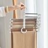 Magic Trouser Rack  Wardrobe Storage Hangers Stainless Steel Folding Pant Rack Tie Hanger Shelves Bedroom Closet Organizer