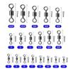 Barrel Fishing Fishing Gear Ring Swivel Connector Ball Bearing Barrel Fishing Rolling Swivel