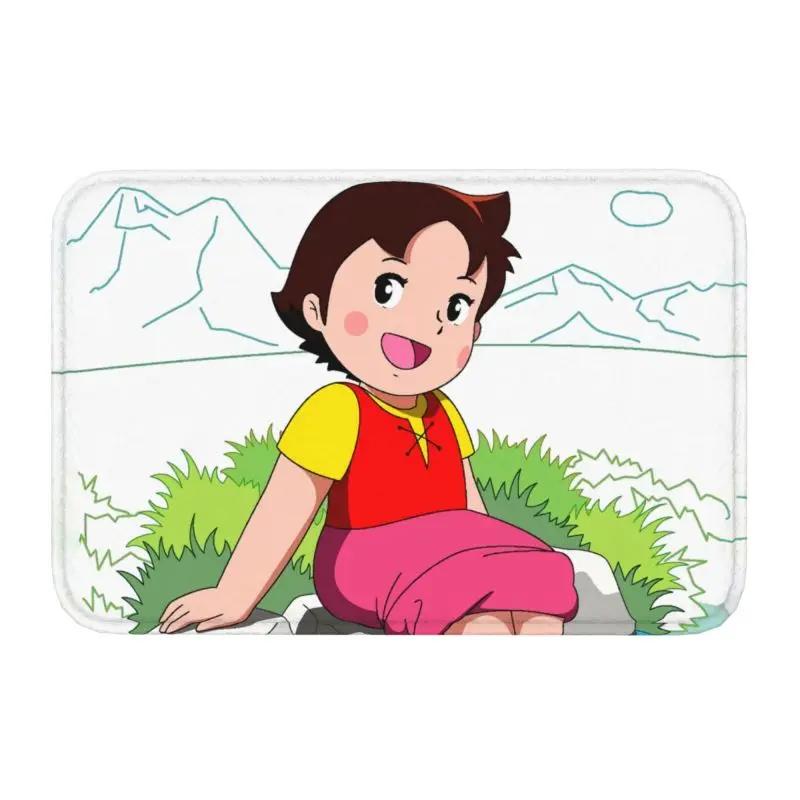 Custom Heidi Peter And Grandpa Doormat Anti-Slip Entrance Bathroom Kitchen Floor Door Mats Garage Rug Carpet Footpad