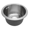 Kitchen Sink Undermount 304 Stainless Steel Single Bowl Mini Round Sink with Strainer 28cm Outer