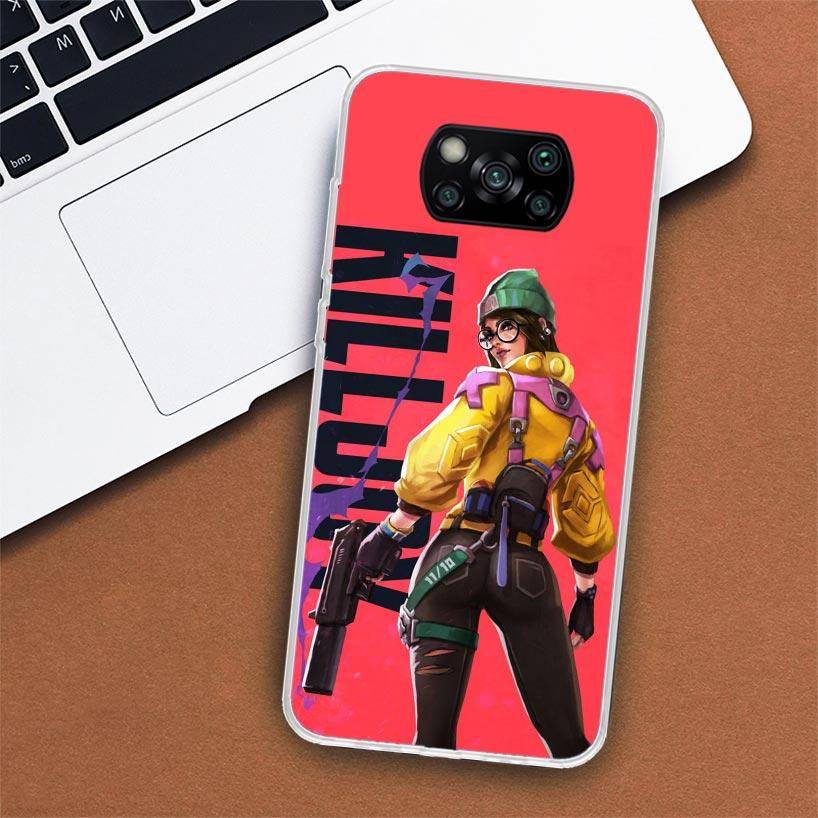 Чехол для телефона Valorant Killjoy для Xiaomi Poco X3 Nfc X4 ​​Gt X5 Pro M5S M4 M3 M2 F5 F4 F3 F2 F1 Mi Note 10 Fundas Shell