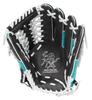 Rawlings PRO EXCEL Wizard COLORS Baseball Glove for throw HOH® #02 Softball, Outfielder, GR6HW2CB88MG, Black/Teal, 12.5 inches, Right-handed