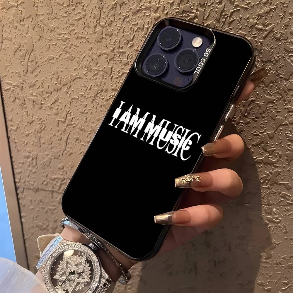 Я МУЗЫКА Чехол для телефона P-Playboi Carti для iPhone 16,15,14,13,12,11,Pro,XS,Max,Plus,Mini,SE Черный Матовый Конфетный Ударопрочный Чехол