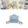 Cinnamoroll School Bag Blue Cartoon And Geometric Pattern For Daily Commuting