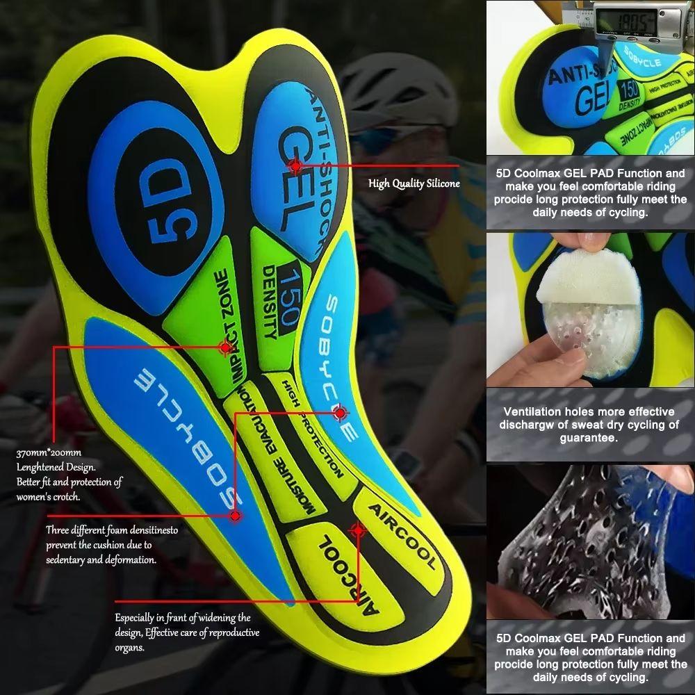 Breathable Hole Men Cycling Gel Pad Shockproof Bicycle Seat Cushion Cycling Pants Pad Male Female