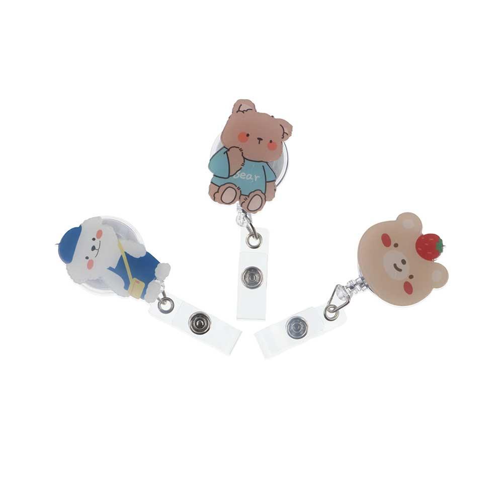 Chest Card Retractable Badge Reel Work Card Clip Easy Pull Buckle ID Card Clips Doctor Students