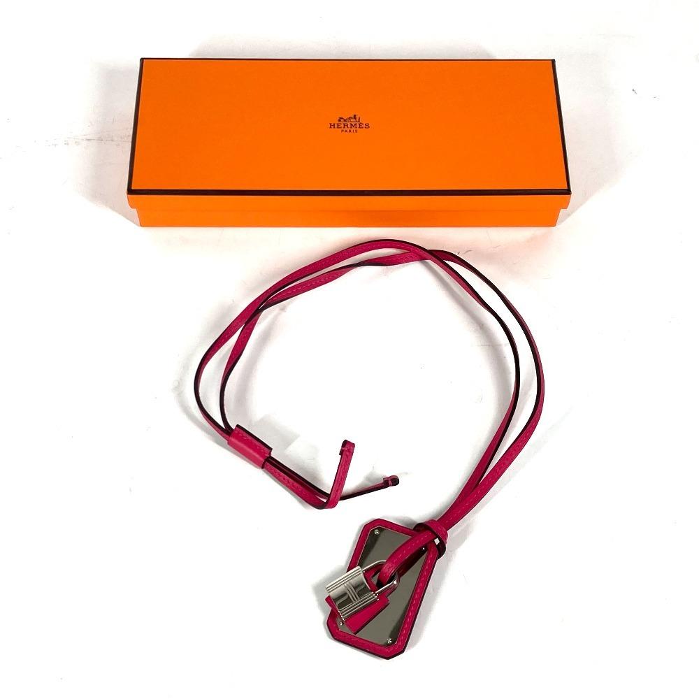 HERMES Okelley GM Accessories Long Necklace Necklace Vu Swift Rose mexico pink