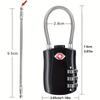 TSA  Luggage Combination Locks Alloy Body Combination Padlock for Travel Bag Suit Case Lockers Gym Bike Locks 1/2 Packs