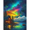 5d Алмазная картина Звездное небо Пейзаж Вышивка крестом Полная круглая дрель Вышивка Лесной пейзаж Рукоделие Домашний декор