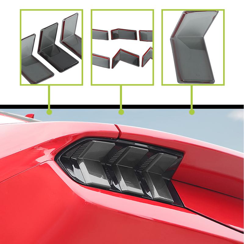 Car Tail Light Cover Taillight Decorative Stickers  For Ford Mustang 2024 Up Car Exterior Accessories, ABS Plastic