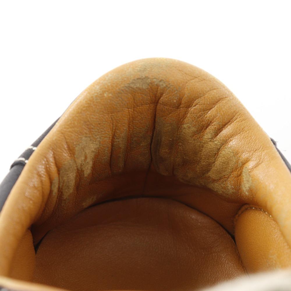 HERMES quick sneakers H logo black leather Women Used