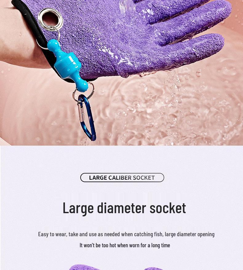 Утолщенные перчатки для ловли рыбы с защитой от проколов: Нескользящий, водонепроницаемый для морской и скальной рыбалки