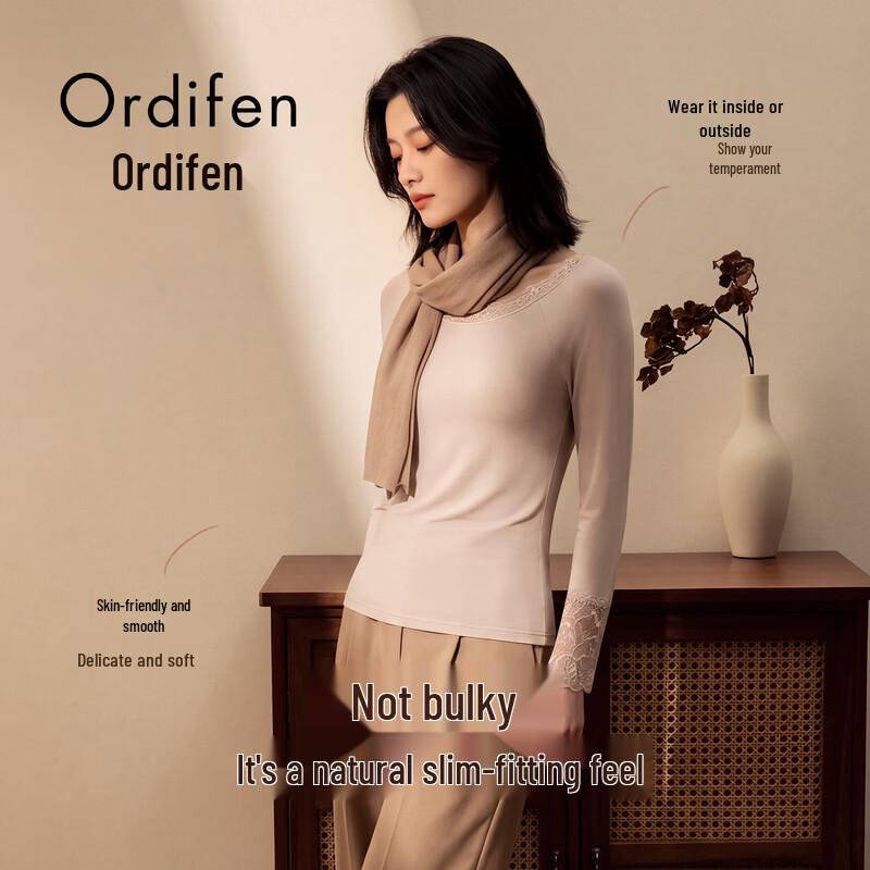 Женская кружевная термо-футболка Ordifen с длинным рукавом