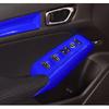 Glass Window Switch Lock Panel Trim For Honda Civic 11th - Bright Blue