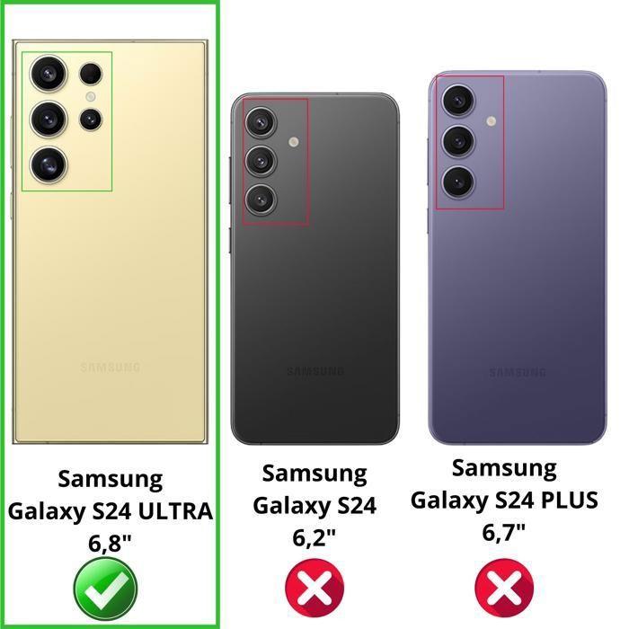 Protection Caméra pour Samsung Galaxy S24 ULTRA [Lot de 2] Verre Trempé Appareil Photo Arrière Film Protection Phonillico®