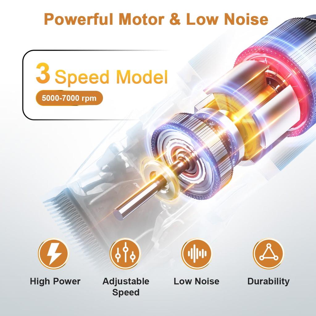 Машинки для стрижки собак, машинки для стрижки домашних животных, набор для стрижки собак со светодиодным дисплеем, бритва для собак, машинки для стрижки с низким уровнем шума для кошек и домашних животных