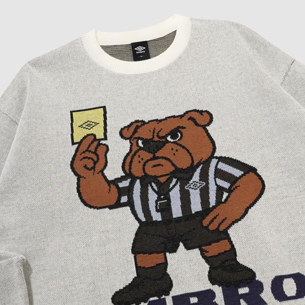 UMBRO Derby Dog Судейский вязаный свитер Слоновая кость Ur121Cst31