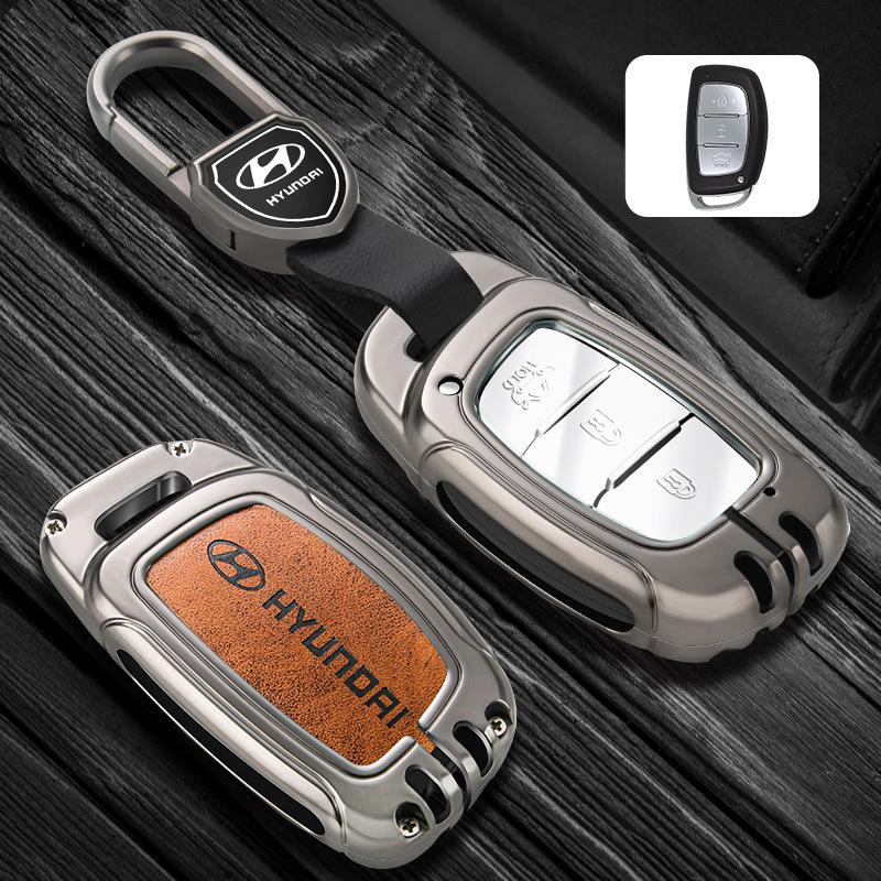 2021 Hyundai Elantra, Ix35, Ix25, Sonata 8, Festa Key Case - Premium Genuine Leather for Men