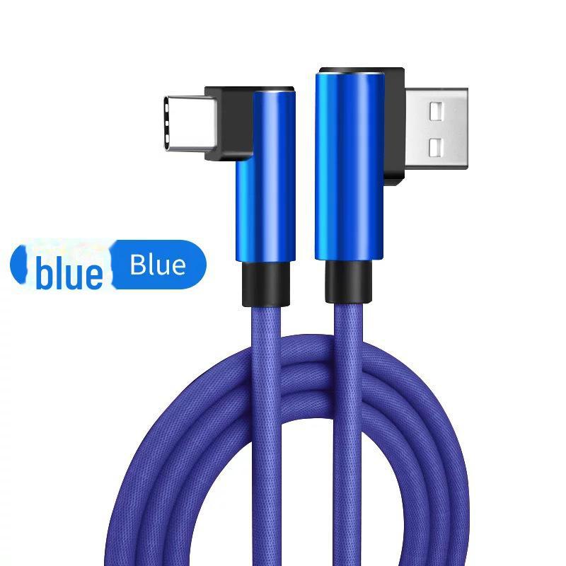 Кабель USB Type-C с тканевой оплеткой для передачи данных для телефонов Android, совместимый с играми и удобный для использования в руках