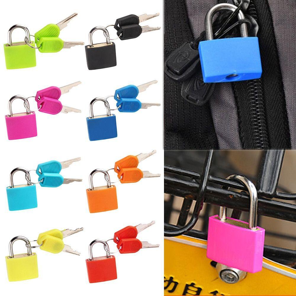 23mm Mini Suitcase Diary Lock With 2 Keys Anti-Theft Drawer Cabinet Padlock Multicolour Travel Bag Zipper Lock Home Decor