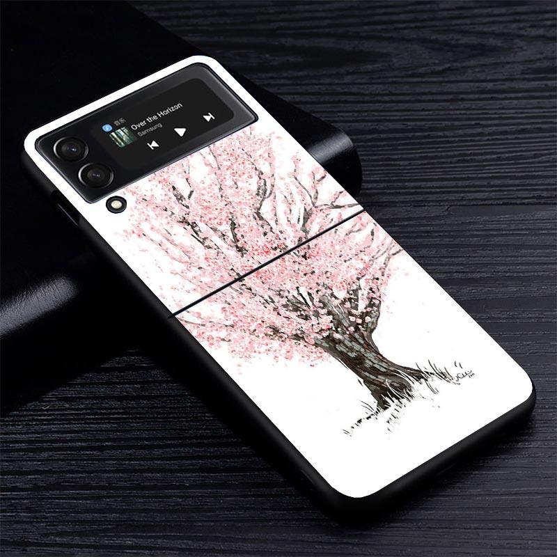 Чехол для телефона Samsung Z Flip 7 с изображением вишневого дерева для Samsung Z Flip 6 5 4 3 5G Galaxy ZFlip7 ZFlip4 ZFlip5 ZFlip6 ZFlip3 Чехол для телефона 4 Z