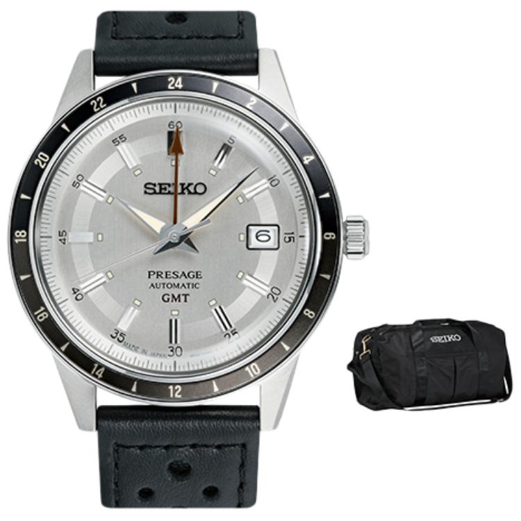 Seiko Автоматические Механические Часы с Ремешком из Нержавеющей Стали 40,75 мм Мужские Часы Синий Циферблат SSK009J1
